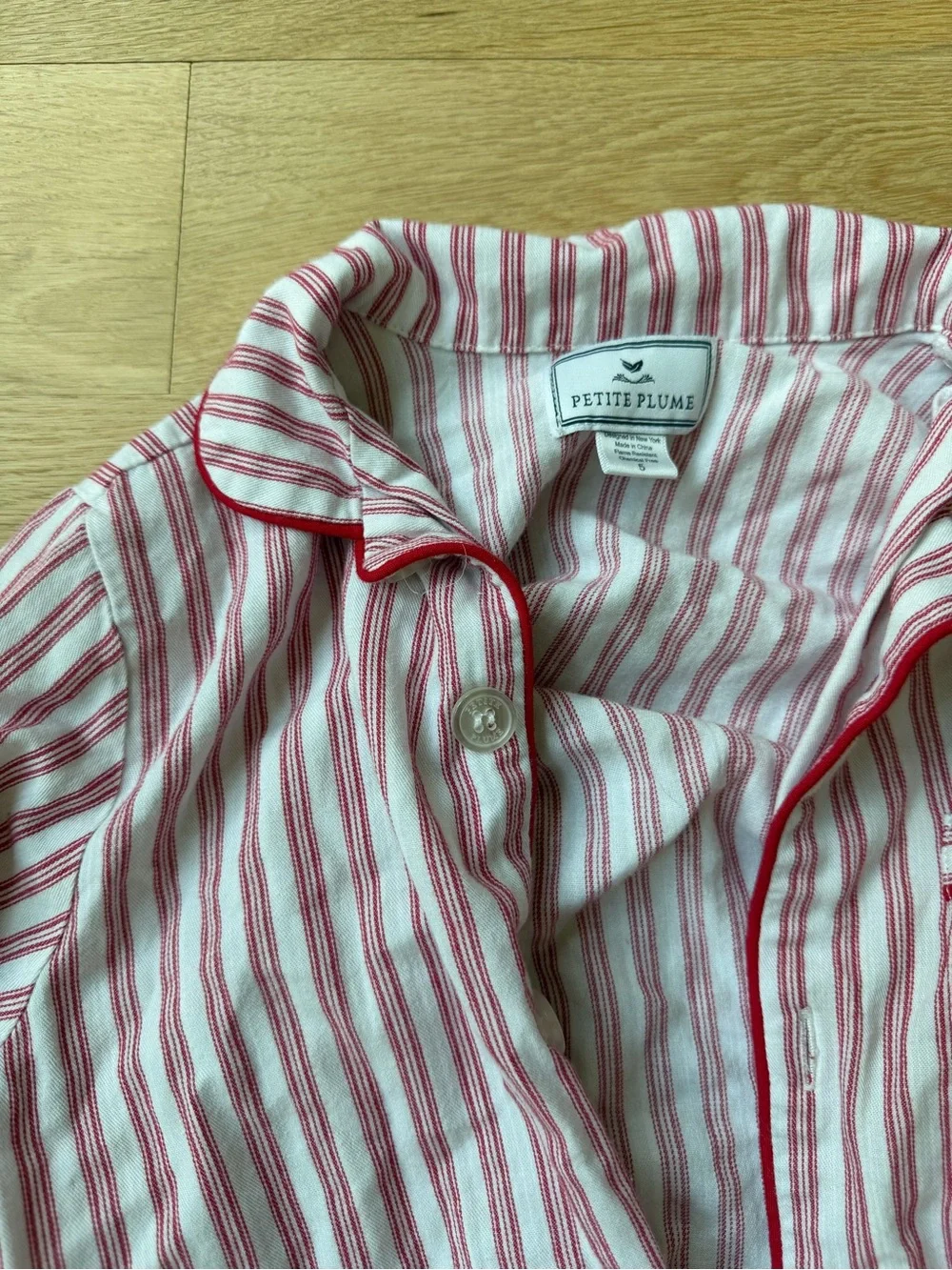 Petite Plume button up pajamas